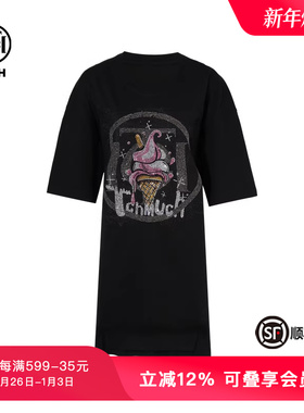 TCH私服烫钻时尚休闲百搭宽松圆领短袖T恤女夏季新款T75C10B1020