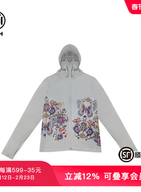 TCH潮牌新中式系列重工烫钻连帽衫夏季新款时尚T72B27E9032