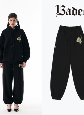 Badee韩国春季新款运动潮流百搭男女同款休闲裤正品代购