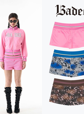 官方正品Badee蝴蝶印花Y2K美式性感辣妹短裤热裤女韩国代购