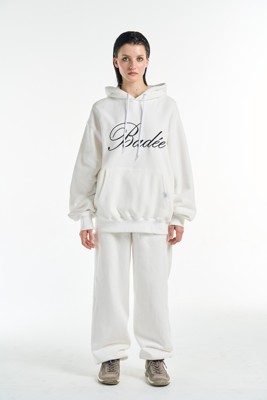 Badee加绒棉质连帽卫衣