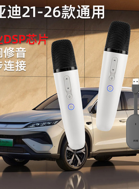 适用比亚迪唐宋汉秦元海豚海狮驱逐舰21-26款通用车载无线k歌话筒