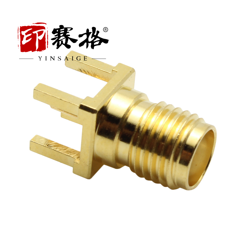 sma正四脚母座高频接头PCB板khd