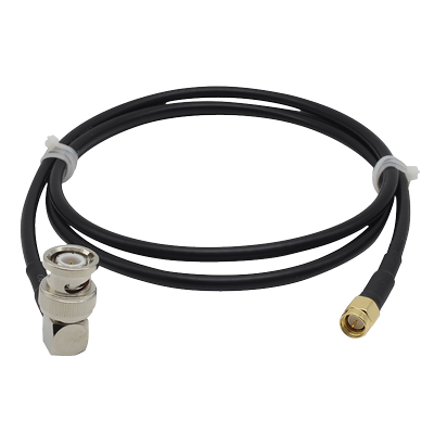 射频连接线BNC-JW弯公头转SMA-J公头延长线 RG58电缆BNC转SMA线