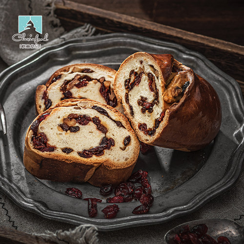 秋林蔓越莓果仁列巴400g坚果面包