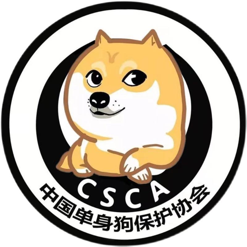 2025网红搞笑CSCA中国单身狗个性加油油箱盖汽车车贴划痕疤痕遮挡