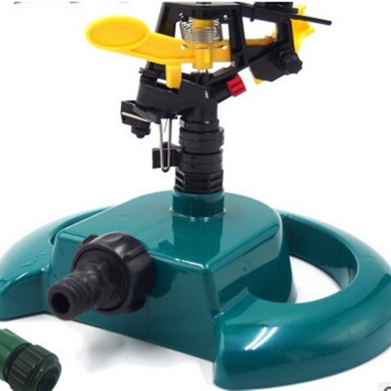 自动旋转可调节圆盘塑料底座 鱼塘养殖专用喷药鱼塘打药/园艺浇花