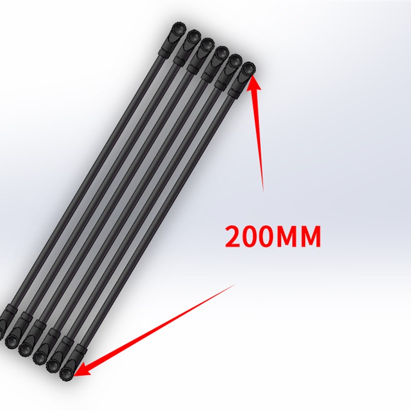 3D打印机三角洲kossel并联臂delta分拣机器人 k800X碳纤维管斜拉