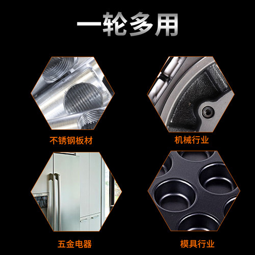 狮威进口不锈钢拉丝轮百洁布轮尼龙轮表面处理拉丝抛光磨轮