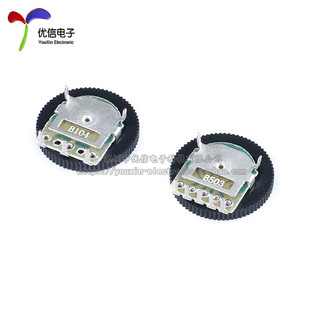 502 103 10K 双联齿轮拨盘电位器 音量开关 104 B102 503 单 203