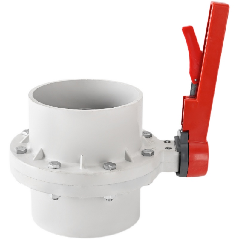 UPVCa/PVC 塑料一体式蝶阀PVC蝶阀 海边养殖蝶阀 塑料蝶阀 DN110