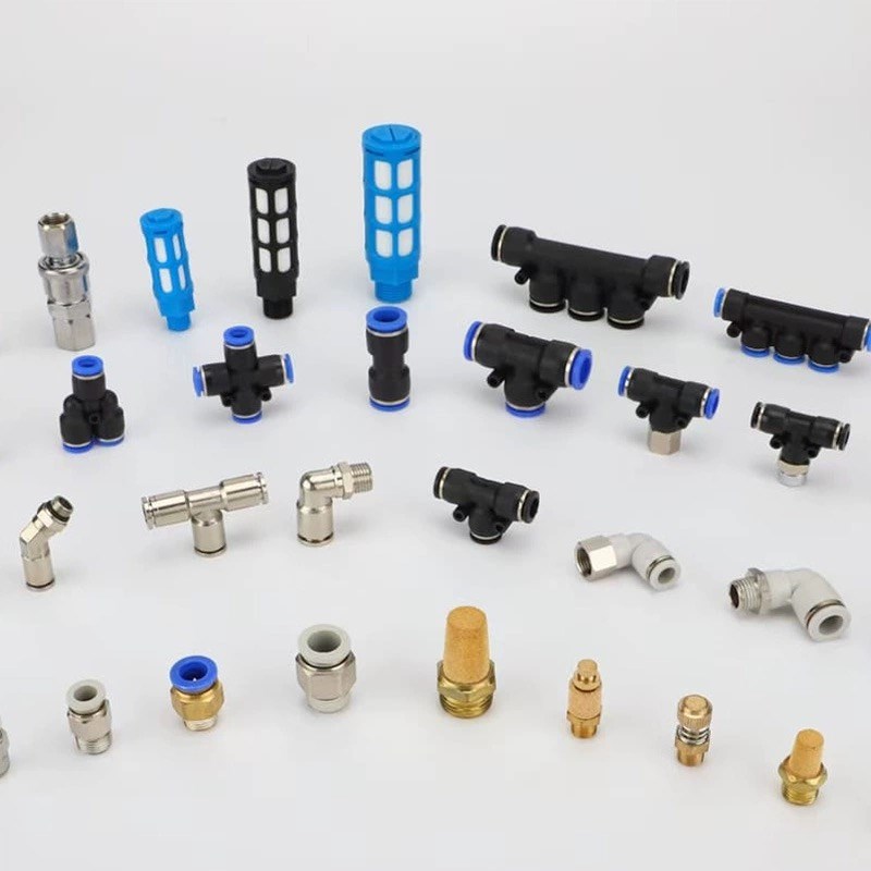 SL节流阀4 M5气动可调气管快速接头迷你M小型气缸连接件快插接头