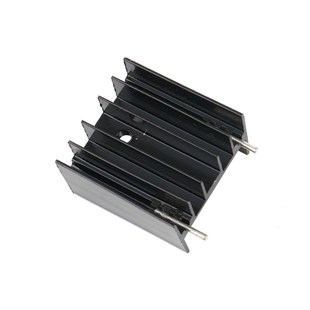 25双针 散热器 L298配套散热 YA25 带孔 赛宝 电子散热器