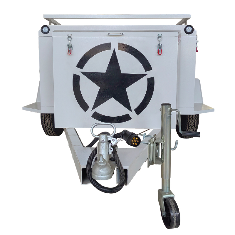 露营户外拖车越野小拖车家用底盘弓子板可上牌Q自驾汽车后挂小拖