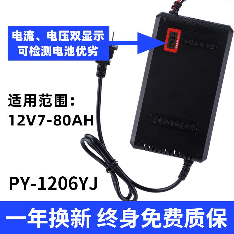 汽车电瓶充电器12V24V大功率摩托车轿车蓄电池智能修复充电机纯