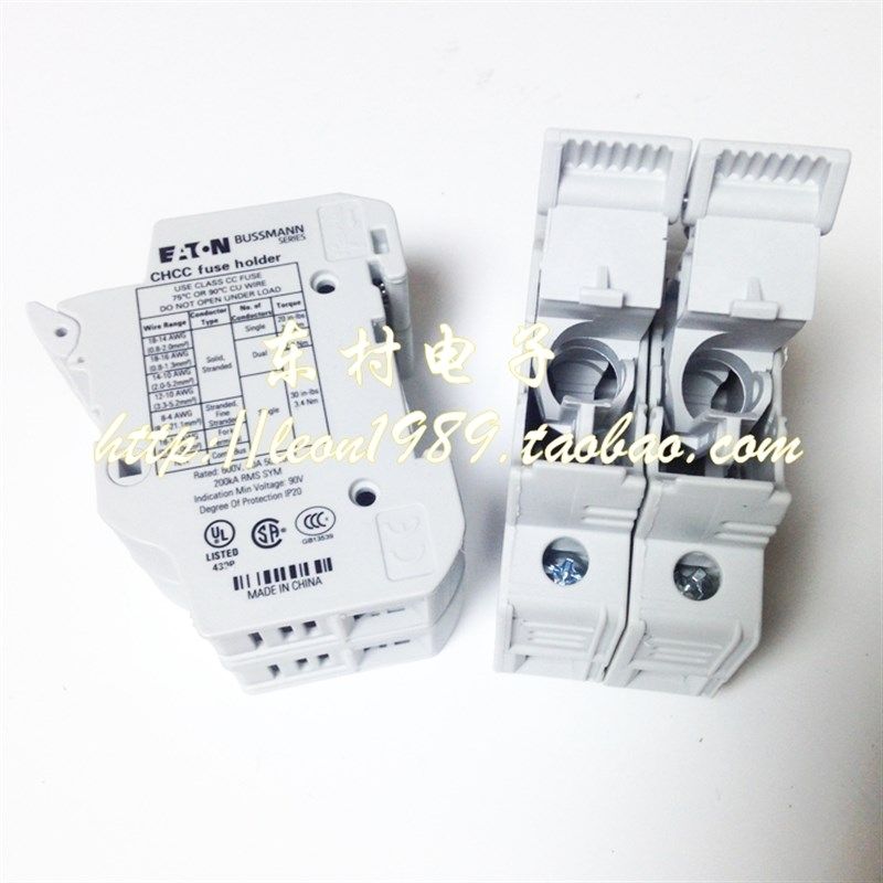 EATON/Bussmann熔断器座 CHCC2DIU保险丝座 CHCC2DU 600V 30A