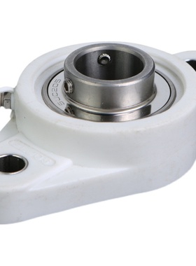 塑料尼龙白色菱形轴承座带不锈钢外球面轴承FL204 205 206 207208