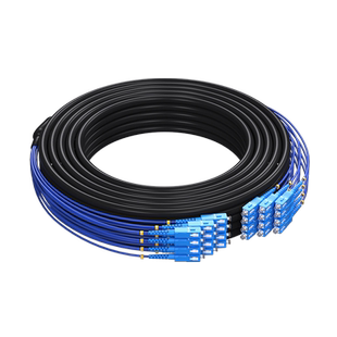 格兰维  室外成品铠装光缆GYXTW-2芯4芯6芯8芯12芯单模室外架空光缆SC/FC/LC/ST光纤线免熔接户外光缆可定制