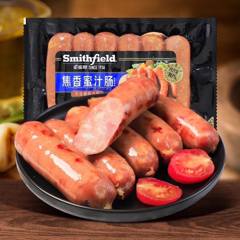 史蜜斯焦香蜜汁肠300g每袋早餐脆皮肠热狗即食小吃零食肉肠烧烤肠,粮油调味/速食/干货/烘焙,香肠/腊肠/烤肠,淘宝优惠券,粉丝福利购,淘宝优惠卷