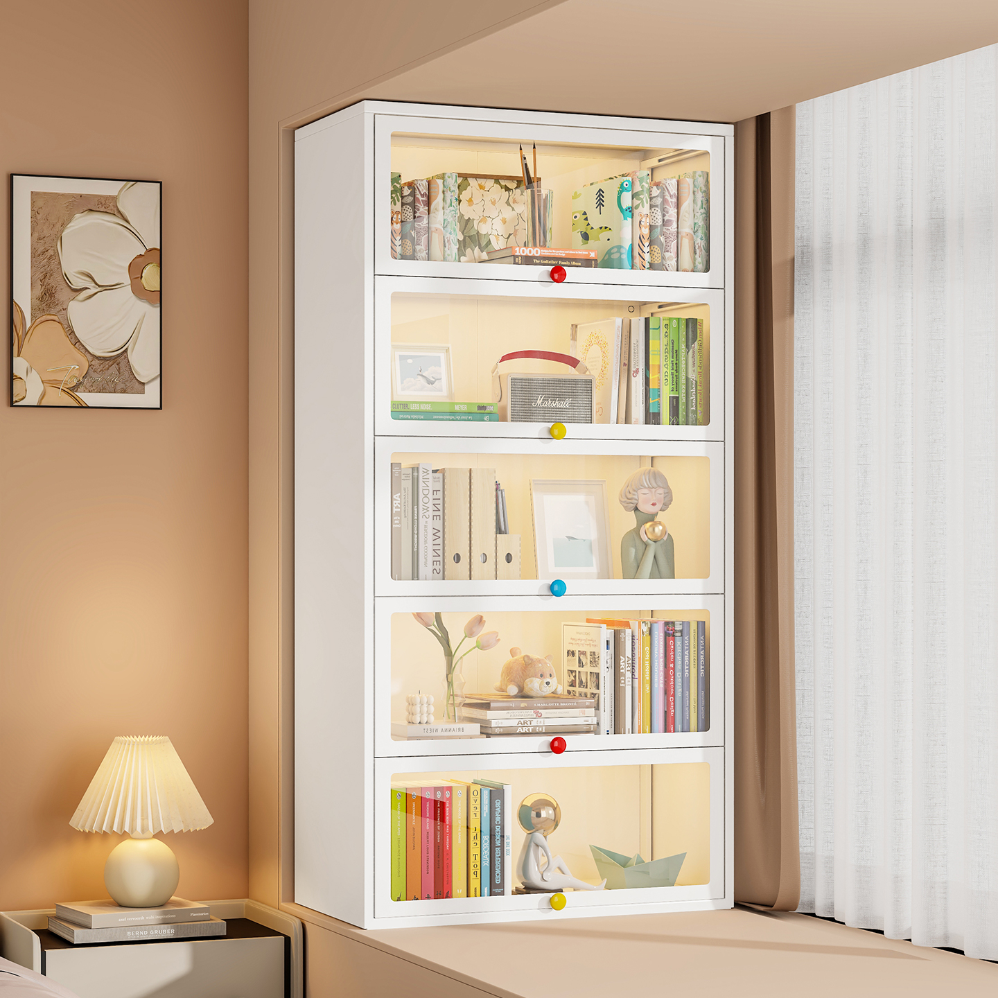 飘窗柜阳台储物柜窗台收纳柜书柜