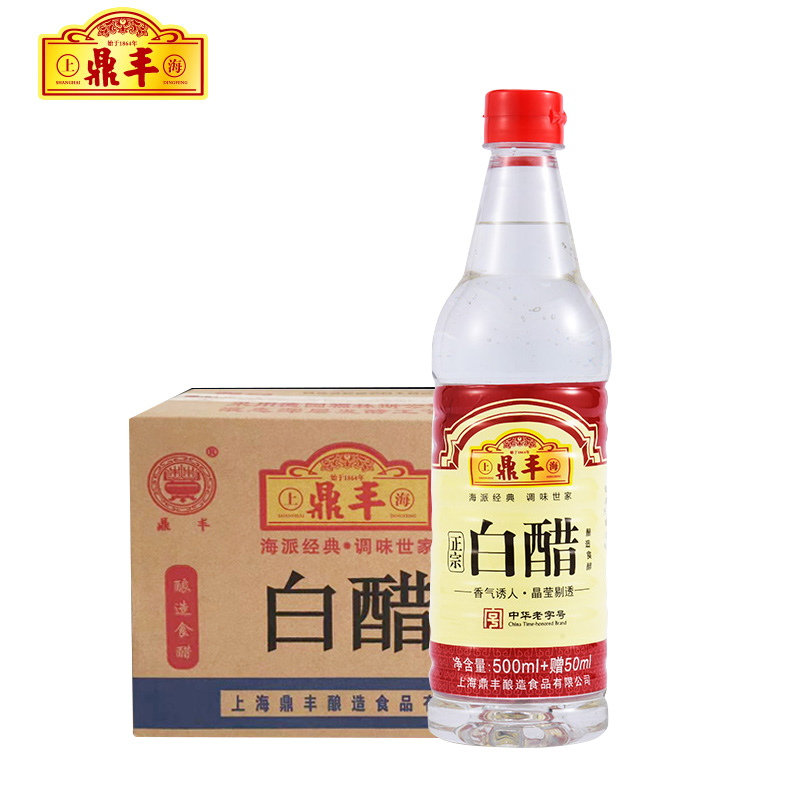 鼎丰白醋塑料瓶550ml*12/箱