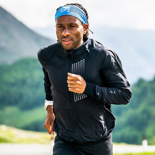 compressport运动飓风防风拼接夹克v3男透气皮肤衣户外跑步骑行