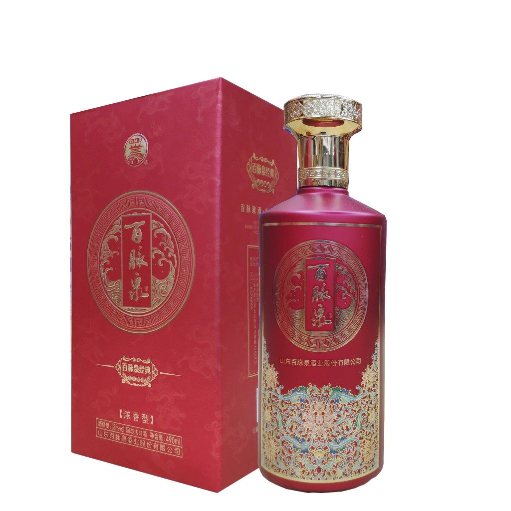 新品济南特产 百脉泉酒38度经典白酒 清照酒白酒浓香整箱6瓶包邮