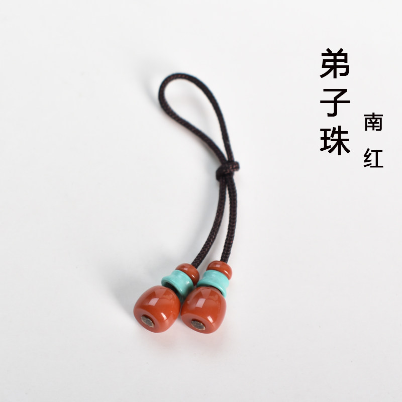 南红玛瑙榫卯弟子珠佛珠diy配饰