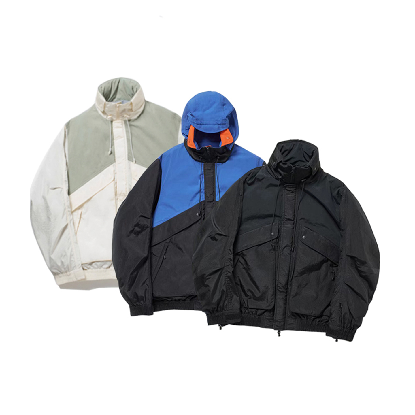 23AW DW日系复古怀旧经典滑雪户外机能多口袋防水夹克外套冲锋衣