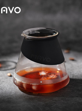 MAVO晶芝咖啡分享壶 手冲咖啡云朵壶分享杯 家用耐热玻璃咖啡器具