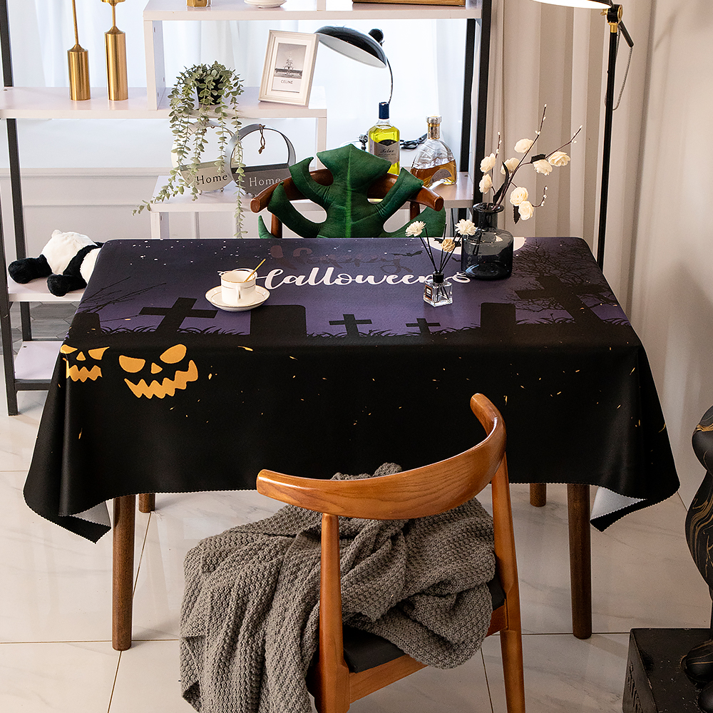 万圣节暗黑系列轻纺水桌布可定制