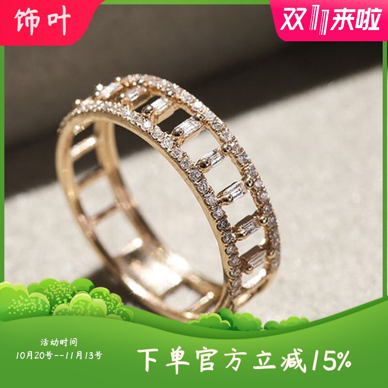 新款Ebay热卖ring整圈满镶钻锆石