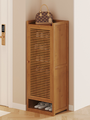 2025新款家用门口窄小型鞋架单带门楼道入户置物收纳多层转角鞋柜