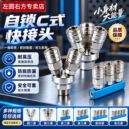气动自锁C式快接头分流器