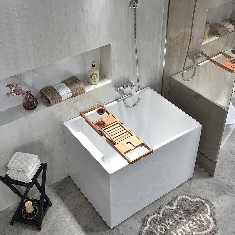 亚克力独立式小户型家用儿童成人浴缸 0.9-1.2米迷你加深普通澡盆