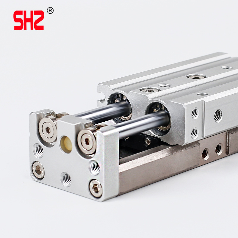 亚德客型气动HLQ滑台气缸HLQ6/8/12/16/20/25X10X20X30X40X50X75S