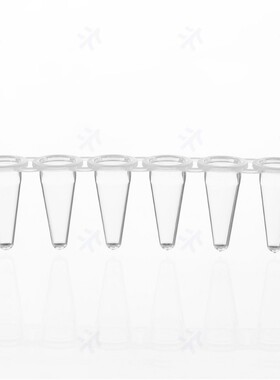 3310178Virya白色pcr管8连管光学平盖0.1mLPCR8联排管盖