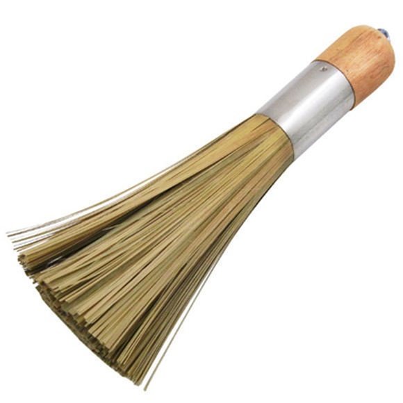 2019竹刷子竹丝刷锅 手工编制 家用厨房竹刷食堂饭店厨师用锅刷