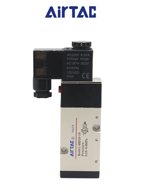原装亚德客全新4M210-08电磁气阀4M310-10 DC24V AC220V气动控制