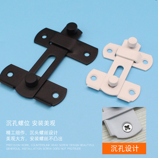 不锈钢插销明装老式门栓大号防盗门挂锁免打孔木门固定门锁扣