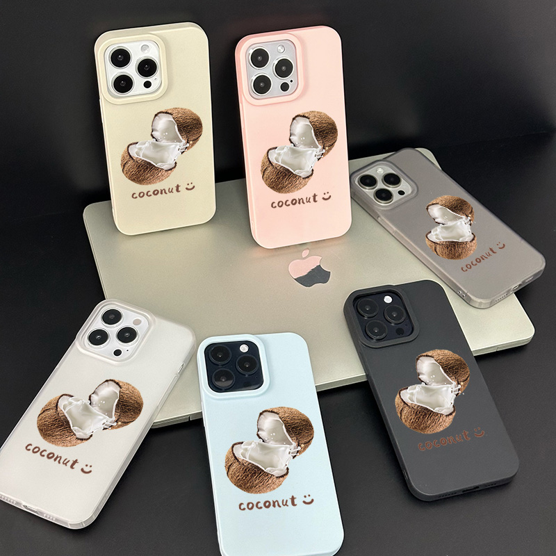 适用于苹果12MINI手机壳16好看iPhone13鲜椰子11PROMAX小众SE2新款11网红8