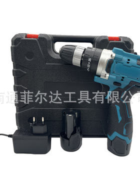 KUNDI跨境外贸12V锂电10MM手电钻家用手枪钻批发