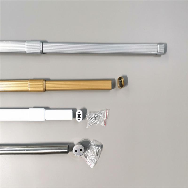 衣柜伸缩杆卧室柜子多功能可调节挂衣杆挂衣服晾衣架浴帘杆加厚铝