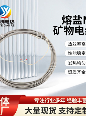 熔盐MI矿物电缆铠装伴热带高温不锈钢电伴热带220/380v工业伴热带