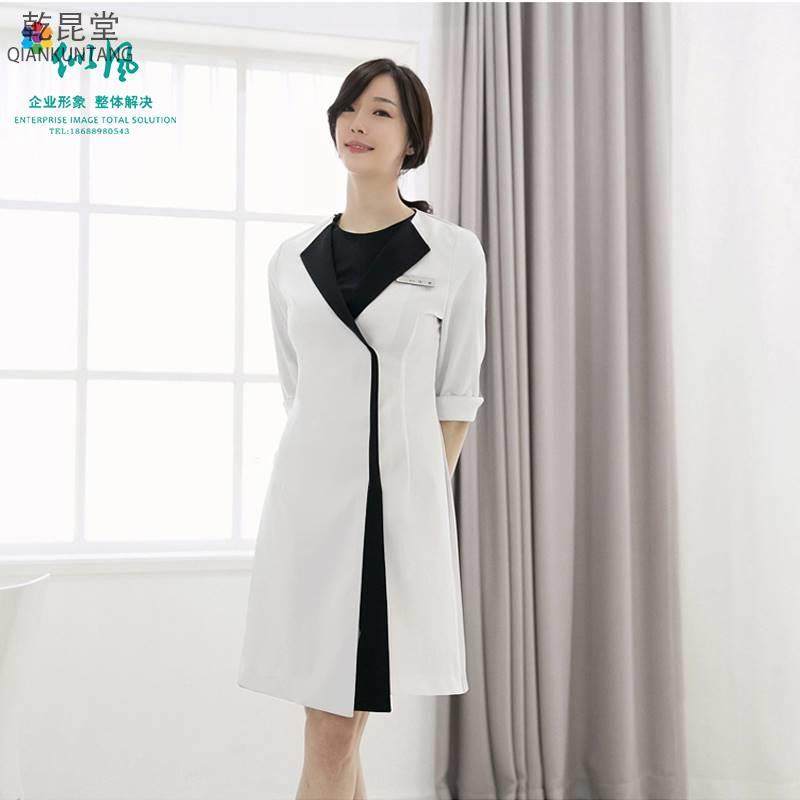 高档韩式皮肤管理师工作服连衣裙整形医院医生工服spa美容师工服