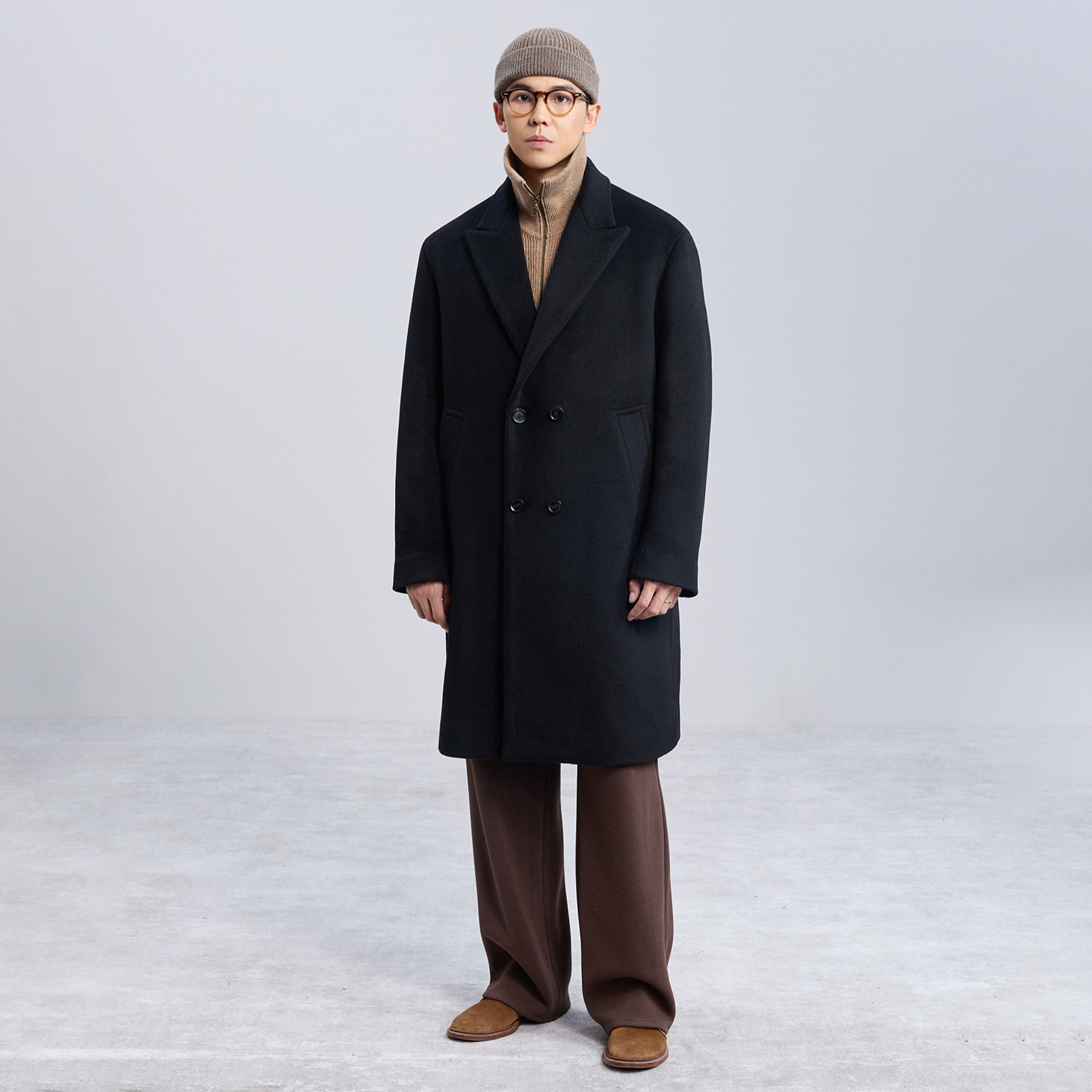 真丝羊绒大衣奢品级重磅单品