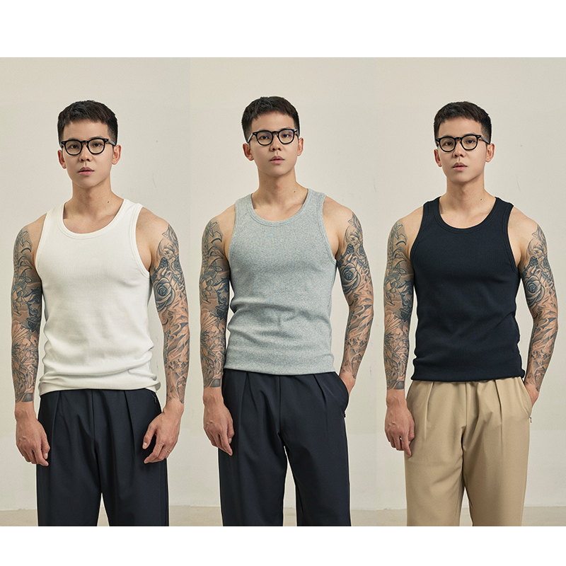 背心2.0｜TrigCo凉感针织面料紧身收腰百搭内衣男夏透气弹力亲肤