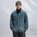 西部牛仔衬衫 上衣男秋 |TrigCo日本进口7oz水洗复古单宁宽松长袖