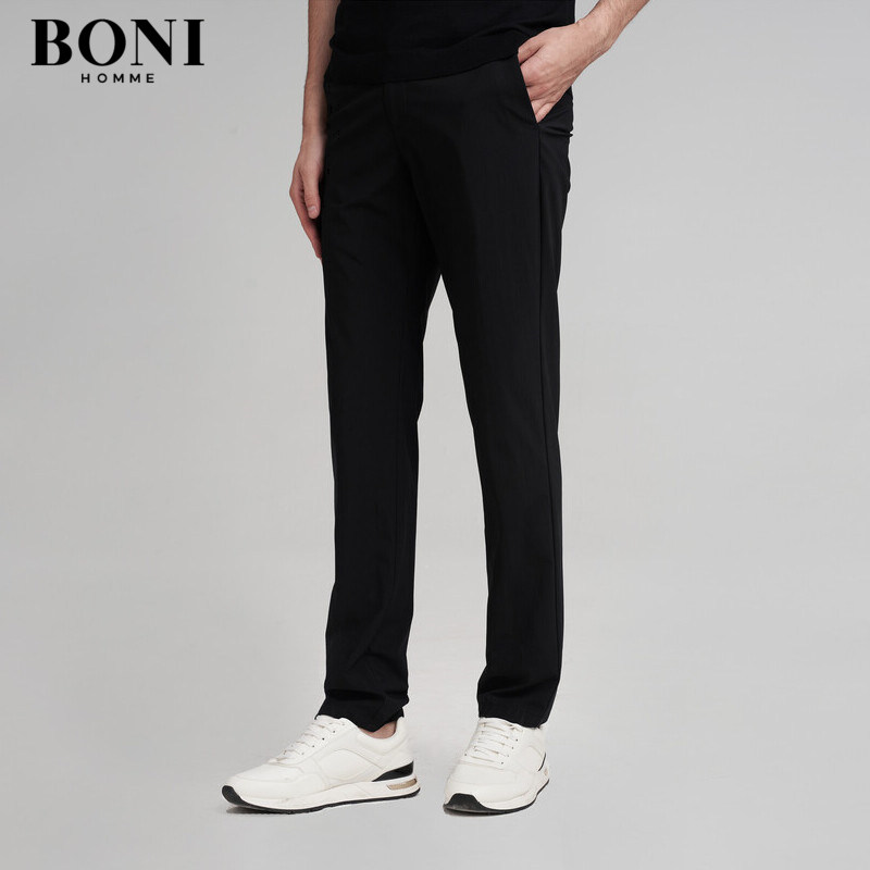 BONI/堡尼休闲裤男春夏季商务休闲时尚长裤舒适裤子男装KJ380052A