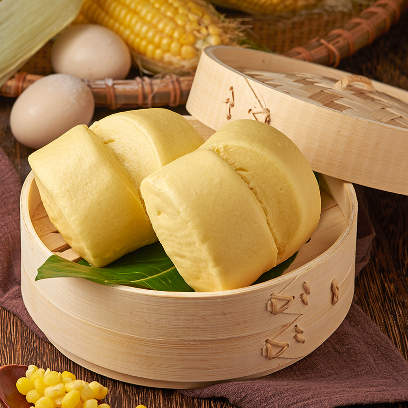 北记鸡蛋玉米馒头手工包点*2袋